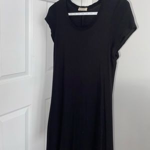 black T-shirt Dress